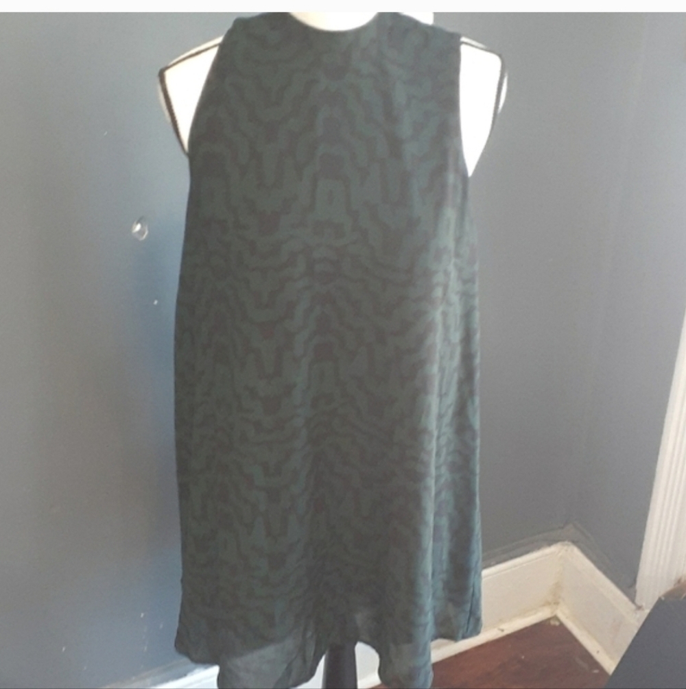 BB DAKOTA green Babydoll Dress Sz M - Picture 14 of 14